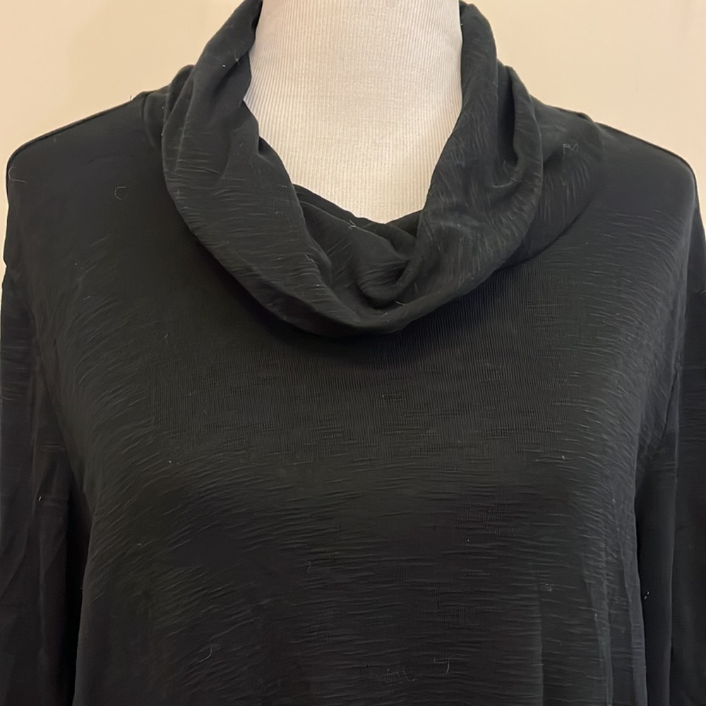 J. Jill Back Cotton Cowl Neck Tunic Size Large Tall